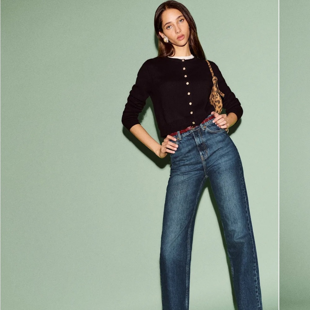 Reformation Wilder High-Rise Wide Leg Jeans in Donner